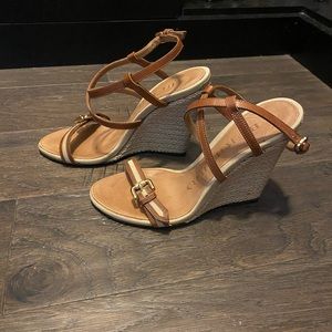 Burberry wedge sandals size 36